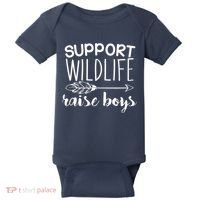 Support Wildlife Arrow Raise Boys Baby Bodysuit thumb 0