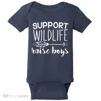 Support Wildlife Arrow Raise Boys Baby Bodysuit thumb 0