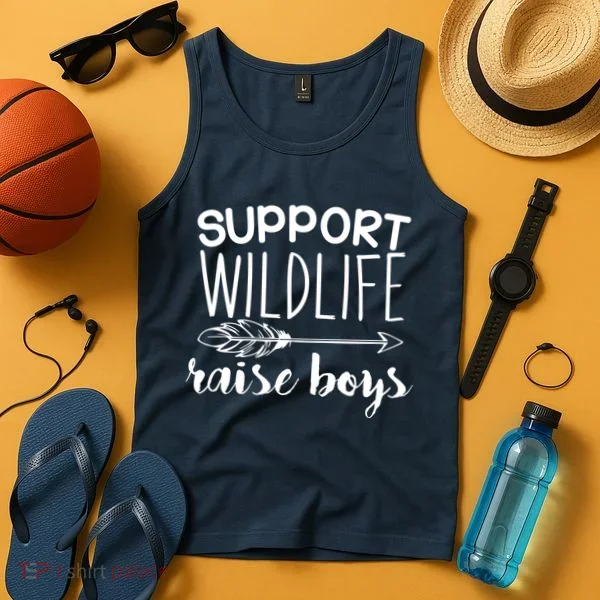 Support Wildlife Arrow Raise Boys Tank Top