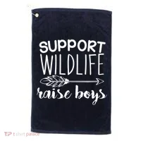 Support Wildlife Arrow Raise Boys Golf Towel thumb 0