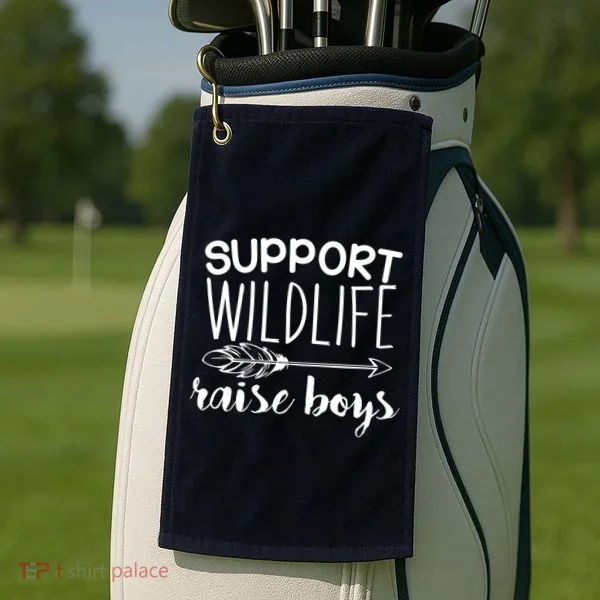 Support Wildlife Arrow Raise Boys Golf Towel