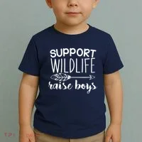 Support Wildlife Arrow Raise Boys Toddler T-Shirt thumb 2