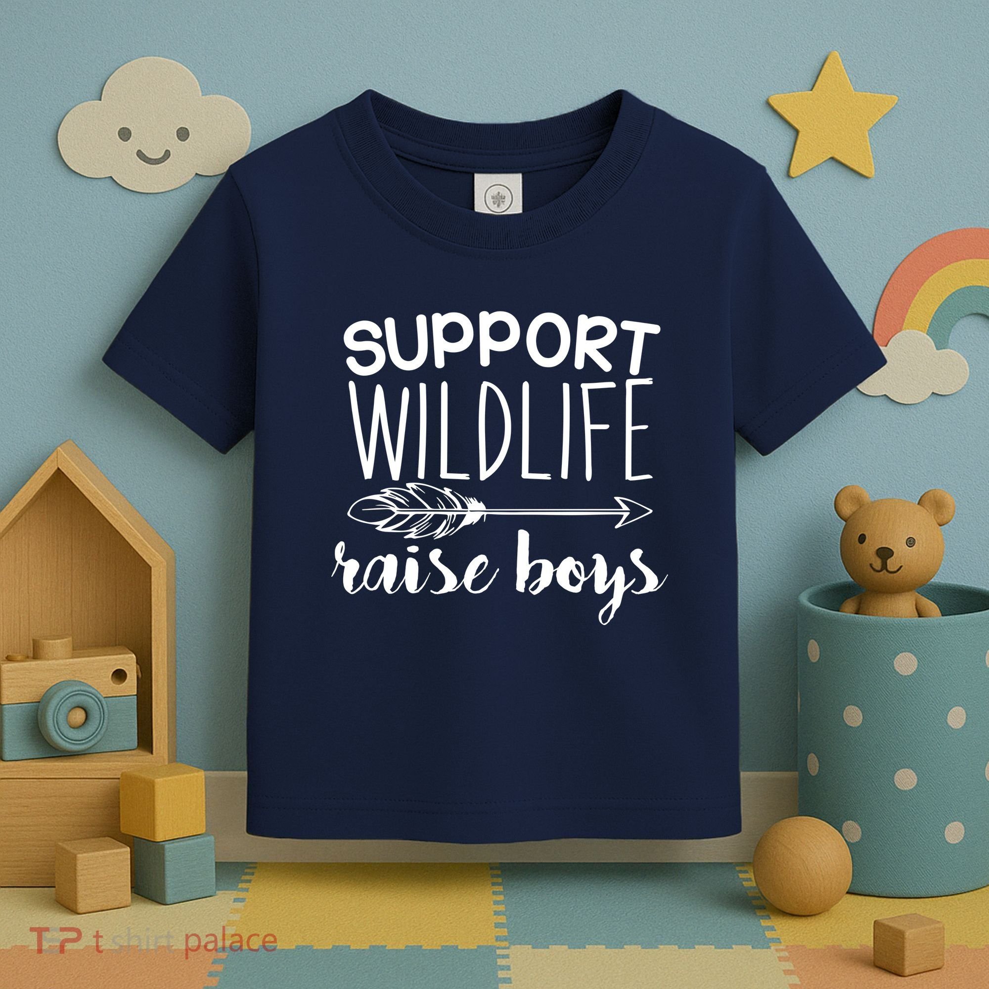 Support Wildlife Arrow Raise Boys Toddler T-Shirt