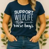 Support Wildlife Arrow Raise Boys Women's T-Shirt thumb 2