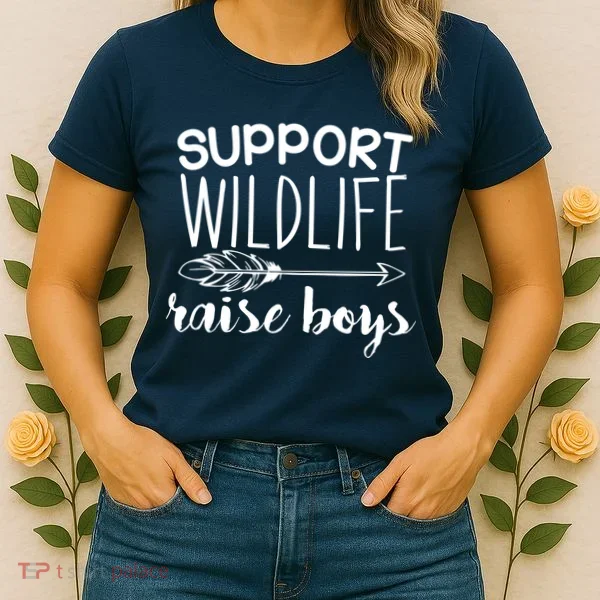 Support Wildlife Arrow Raise Boys Women's T-Shirt