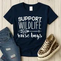 Support Wildlife Arrow Raise Boys Women's T-Shirt thumb 3