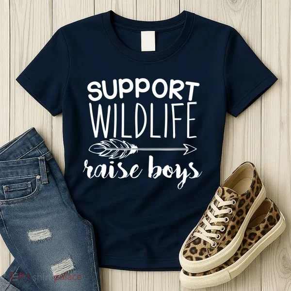 Support Wildlife Arrow Raise Boys Women's T-Shirt