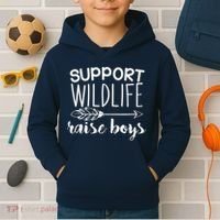 Support Wildlife Arrow Raise Boys Kids Hoodie thumb 2