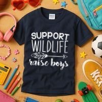 Support Wildlife Arrow Raise Boys Kids T-Shirt thumb 3