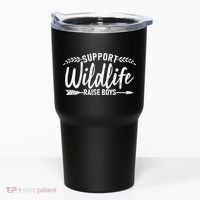 Support Wildlife Raise Boy Parents Tumbler thumb 0