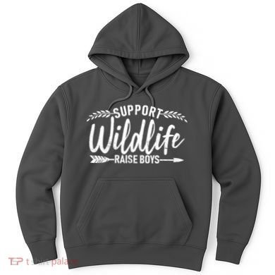 Support Wildlife Raise Boy Parents Hoodie