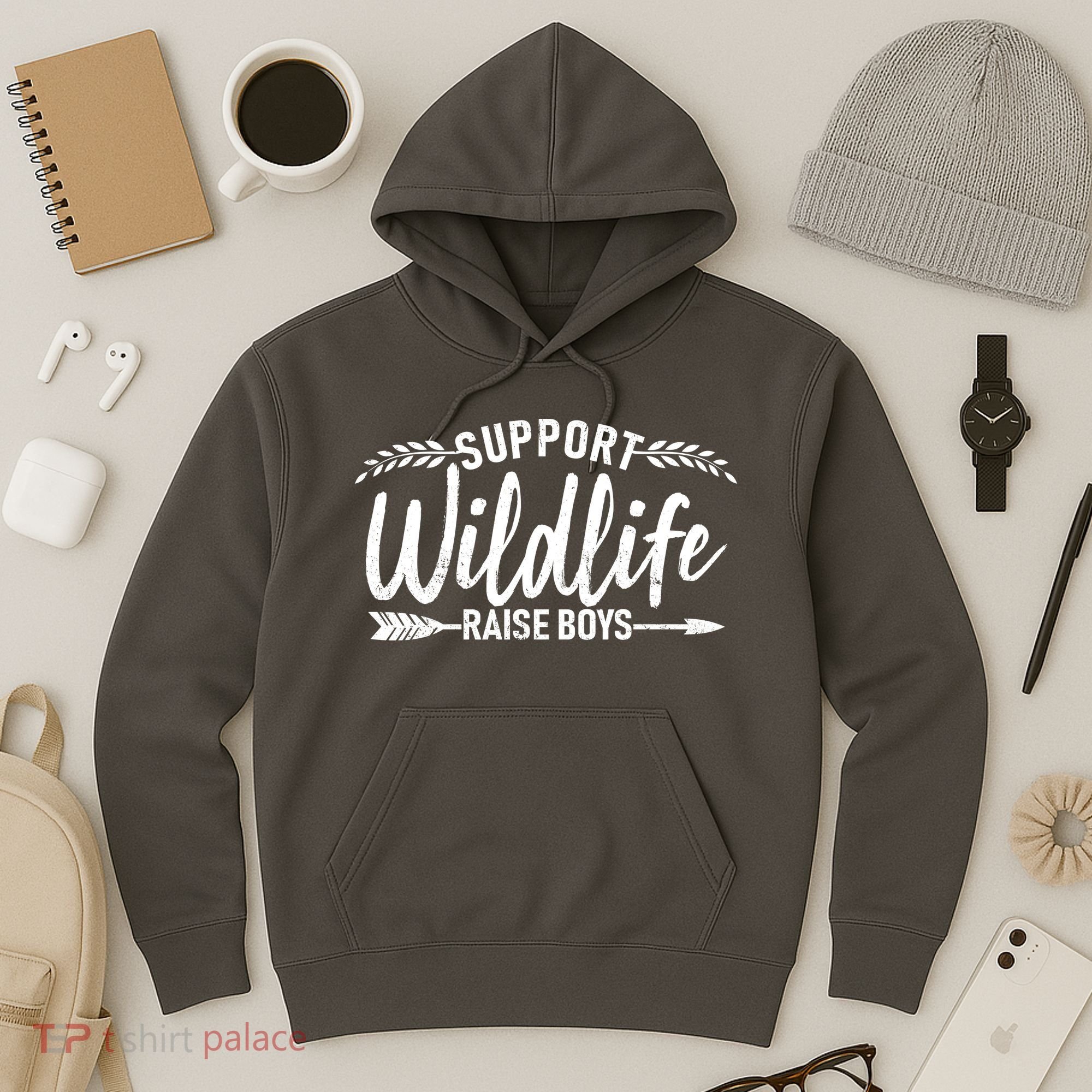 Support Wildlife Raise Boy Parents Hoodie