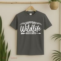 Support Wildlife Raise Boy Parents T-Shirt thumb 2