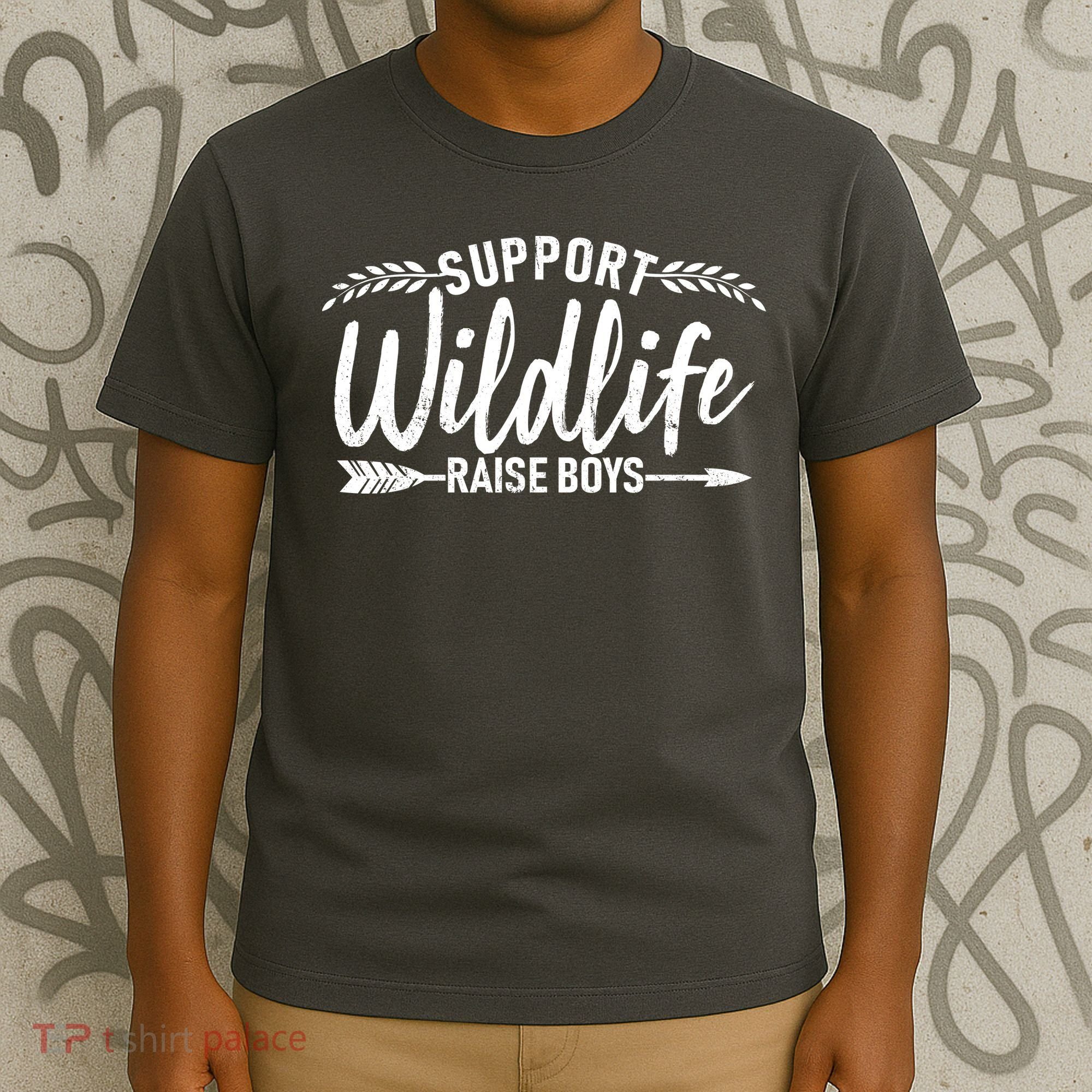 Support Wildlife Raise Boy Parents T-Shirt