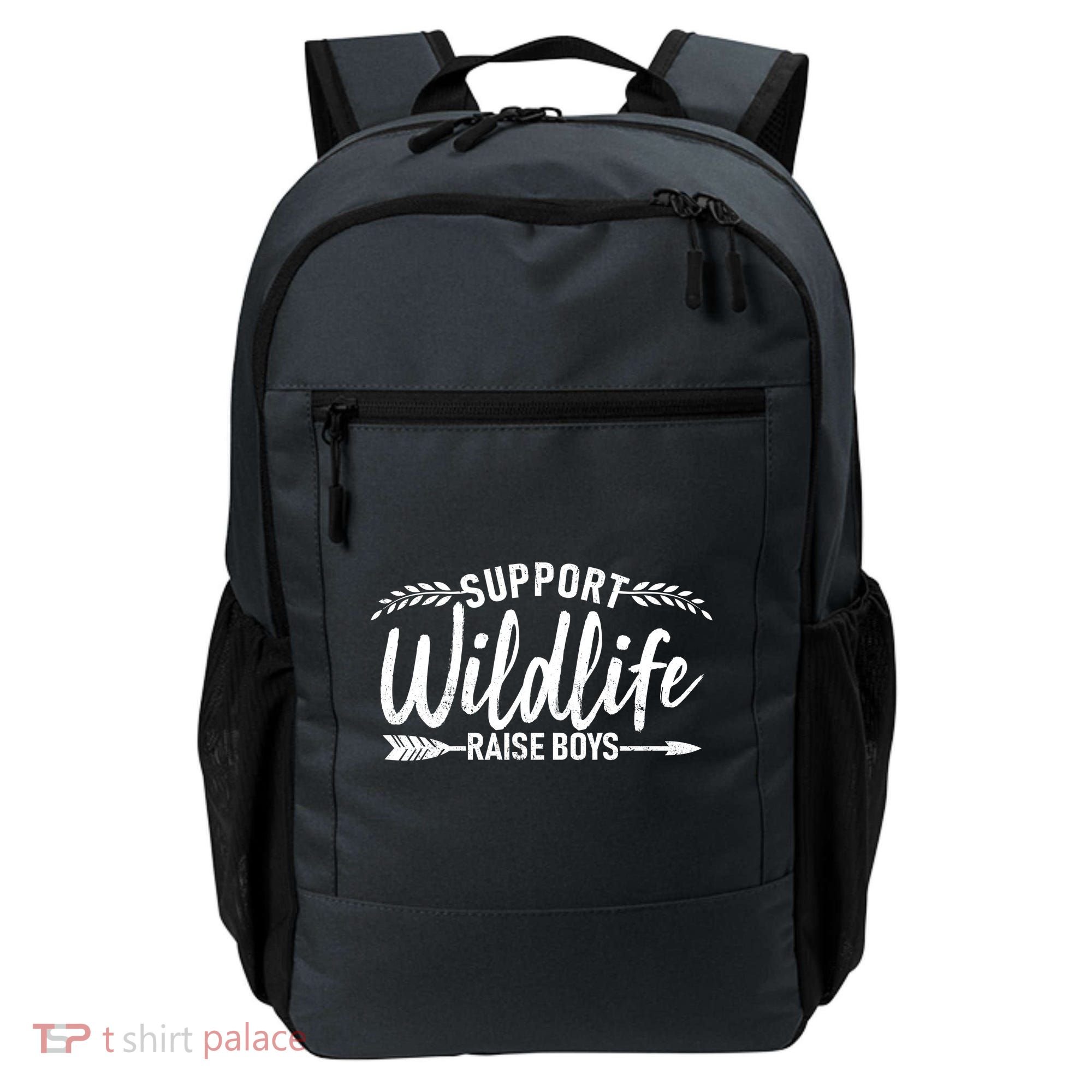 Support Wildlife Raise Boy Parents Backpack