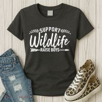 Support Wildlife Raise Boy Parents Women's T-Shirt thumb 3