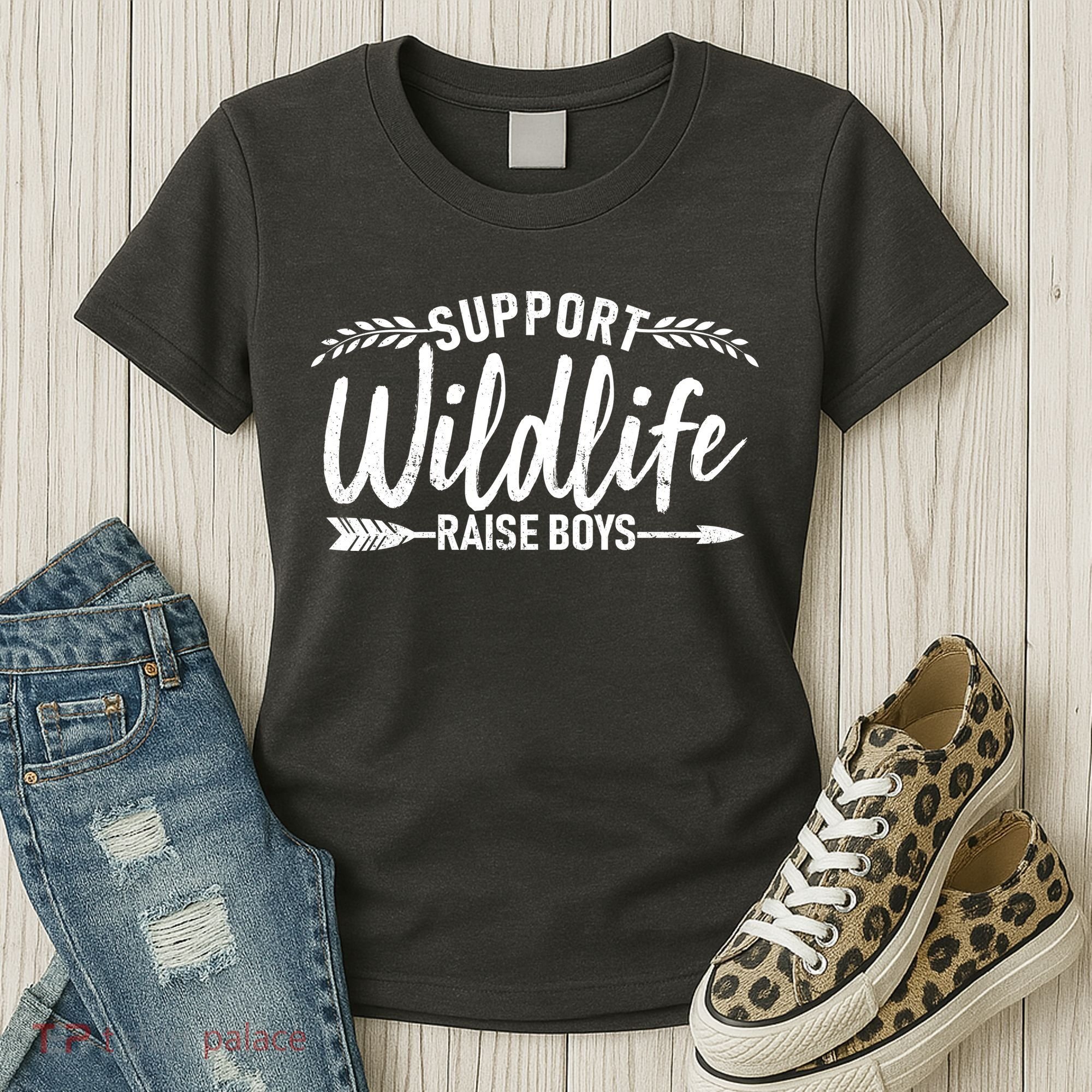 Support Wildlife Raise Boy Parents Women's T-Shirt