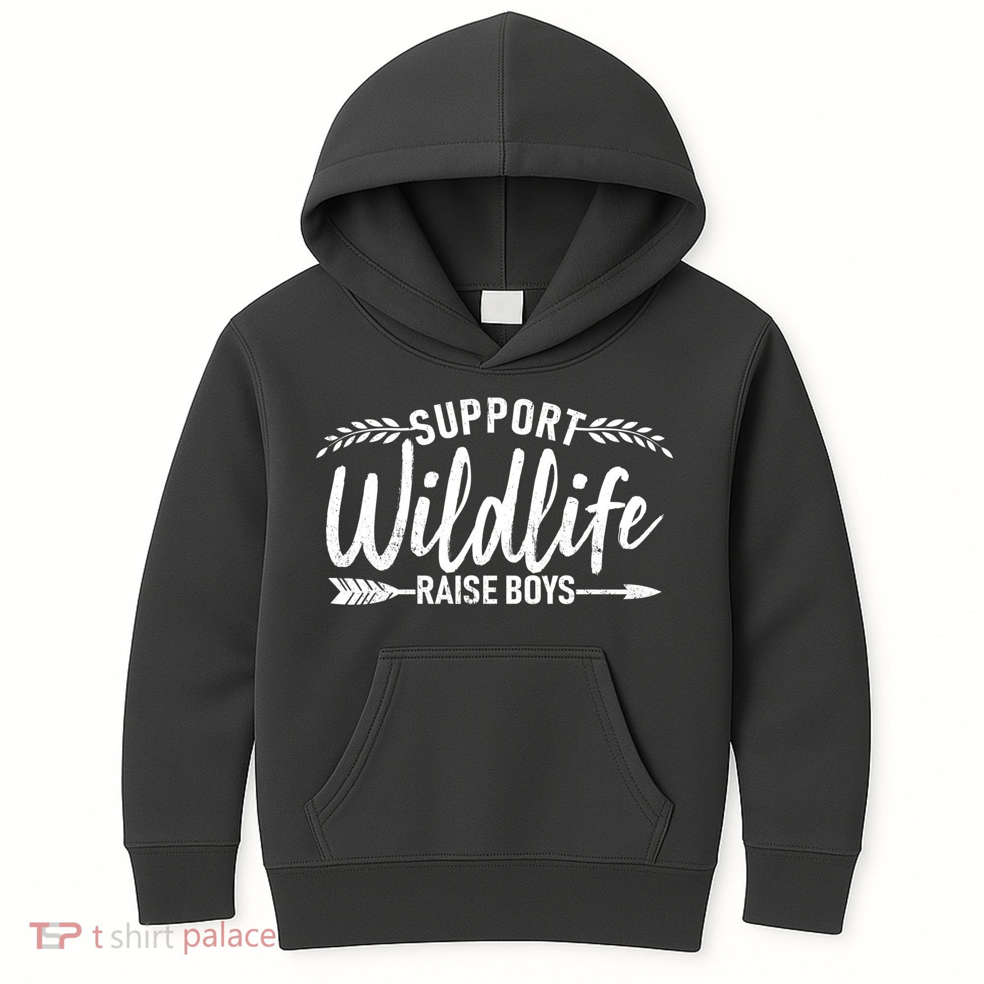 Support Wildlife Raise Boy Parents Kids Hoodie