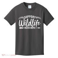 Support Wildlife Raise Boy Parents Kids T-Shirt thumb 0