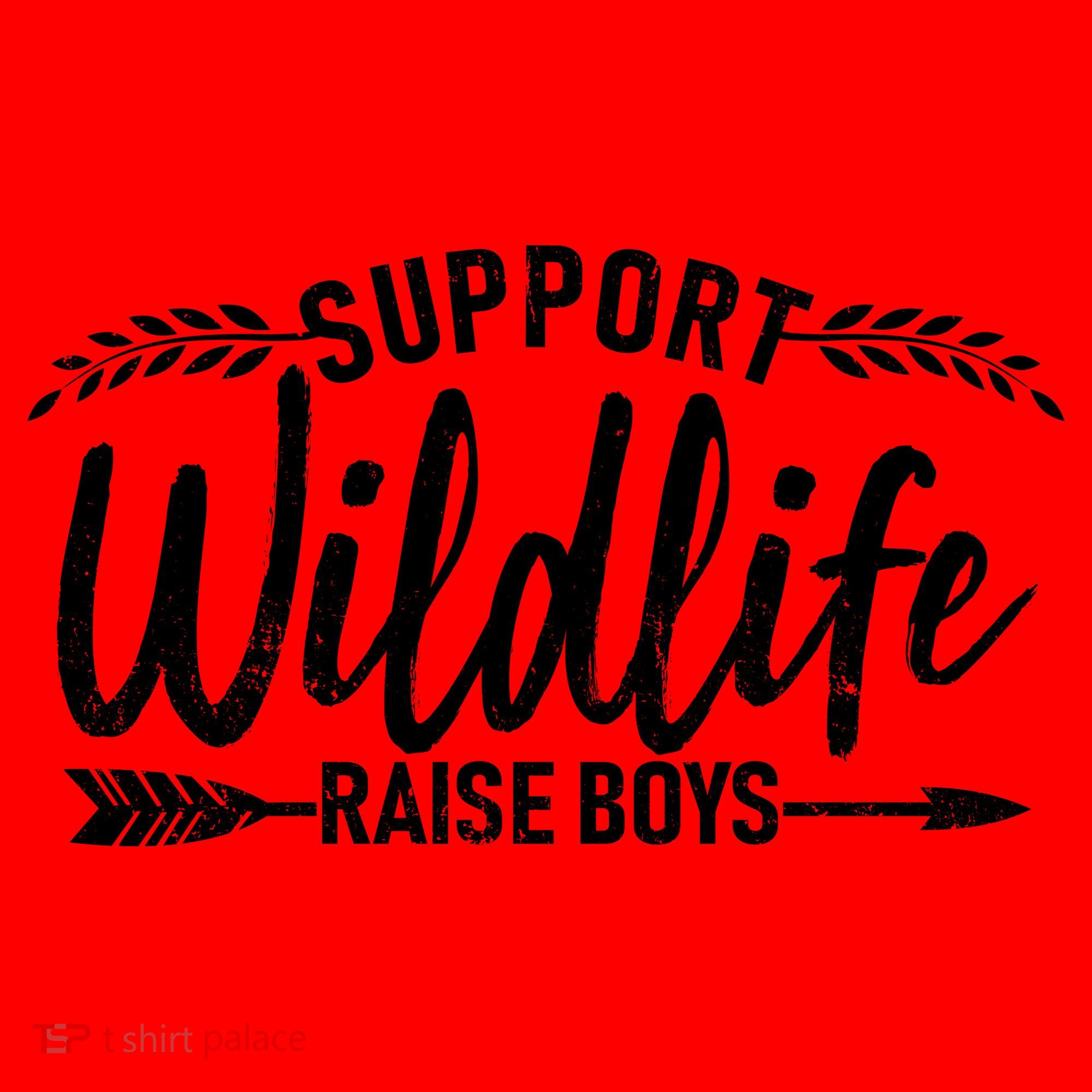 Support Wildlife Raise Boy Parents Santa Hat