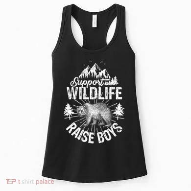 Support Wildlife Raise Boys Women's Tank Top
