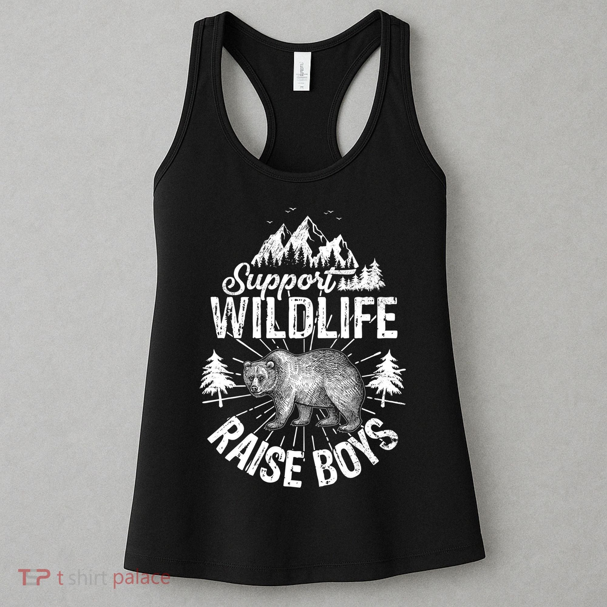 Support Wildlife Raise Boys Women's Tank Top