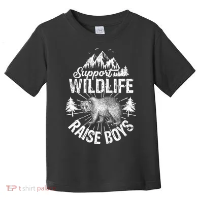 Support Wildlife Raise Boys Toddler T-Shirt