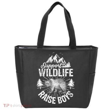 Support Wildlife Raise Boys Tote Bag