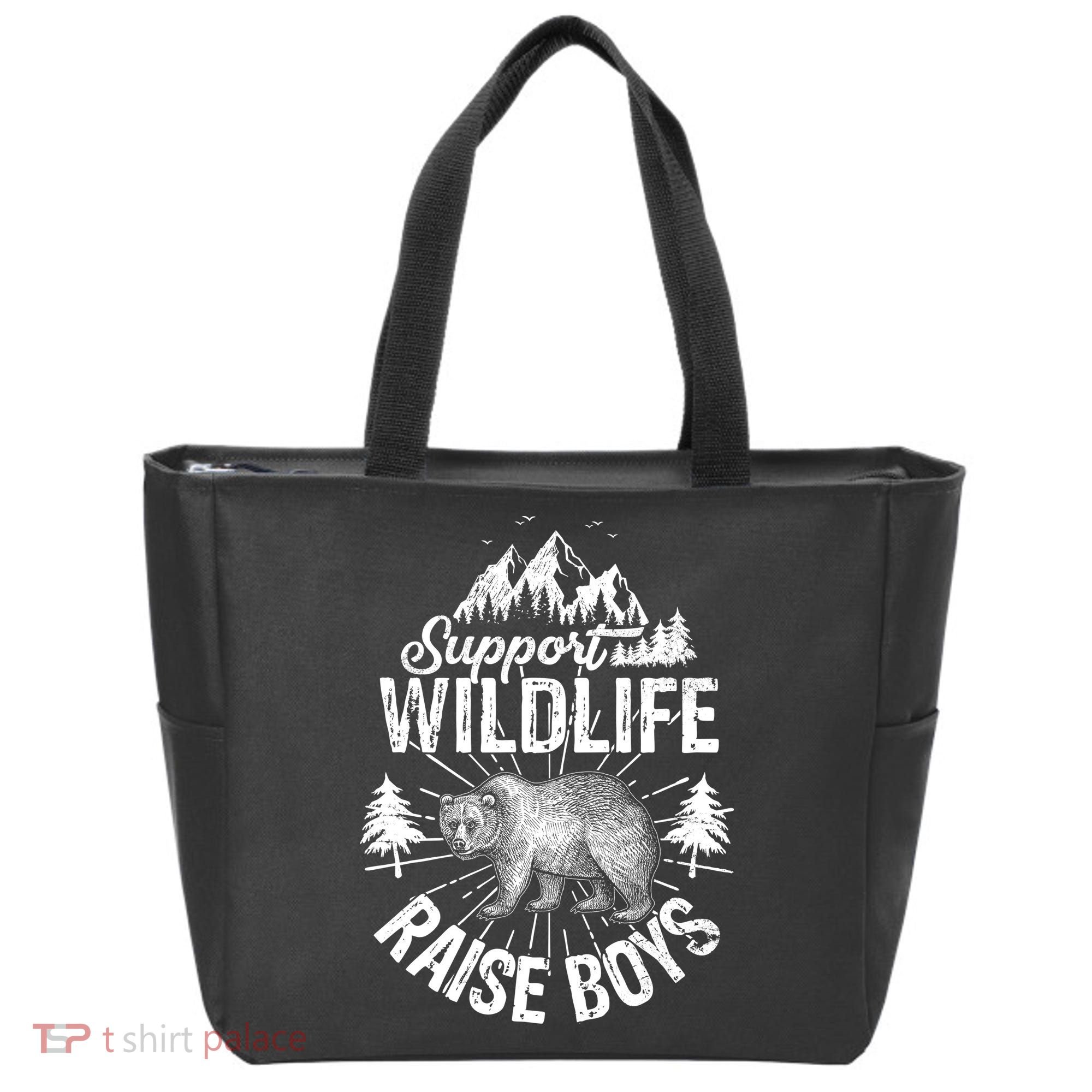 Support Wildlife Raise Boys Tote Bag