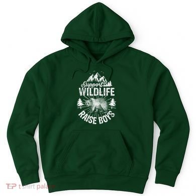 Support Wildlife Raise Boys Hoodie