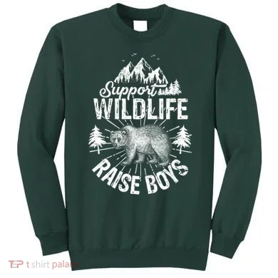 Support Wildlife Raise Boys Sweatshirt