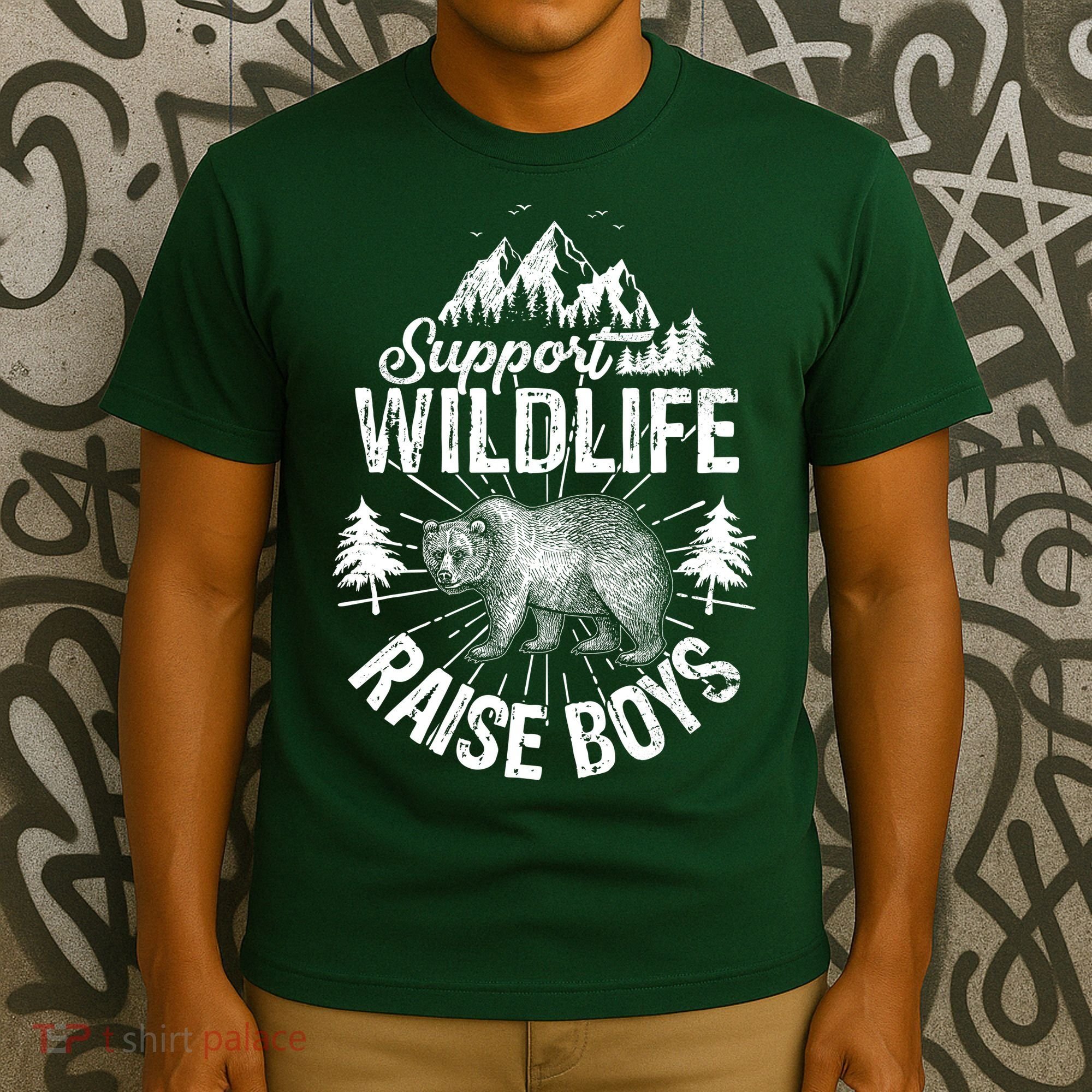 Support Wildlife Raise Boys T-Shirt