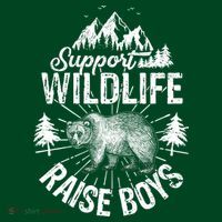 Support Wildlife Raise Boys Button thumb 1
