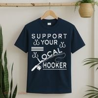 Support Your Local Hooker Funny Fishing T-Shirt thumb 2