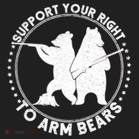 Support Your Right To Arm Bears Women's Sweatshirt thumb 2