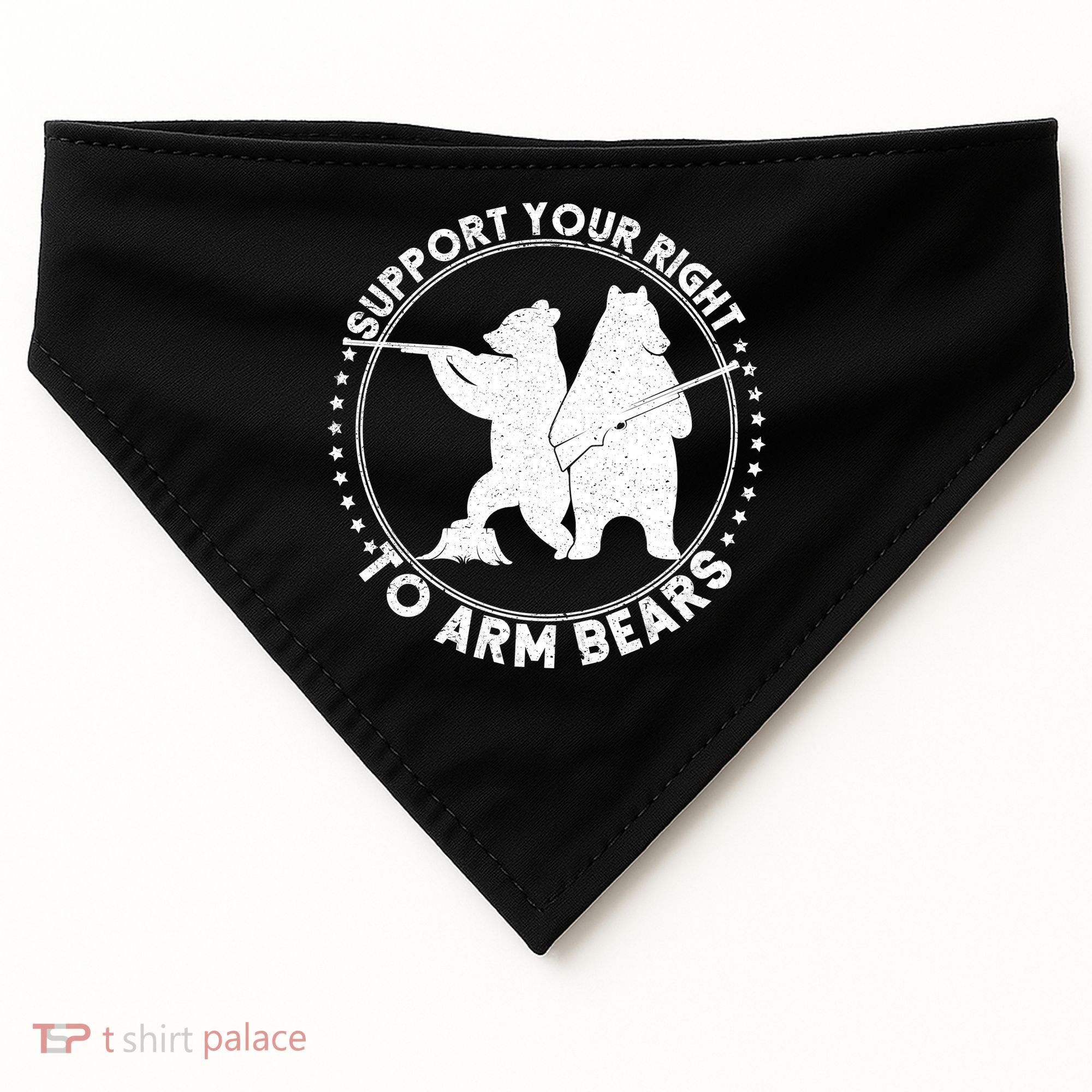 Support Your Right To Arm Bears USA-Made Doggie Bandana