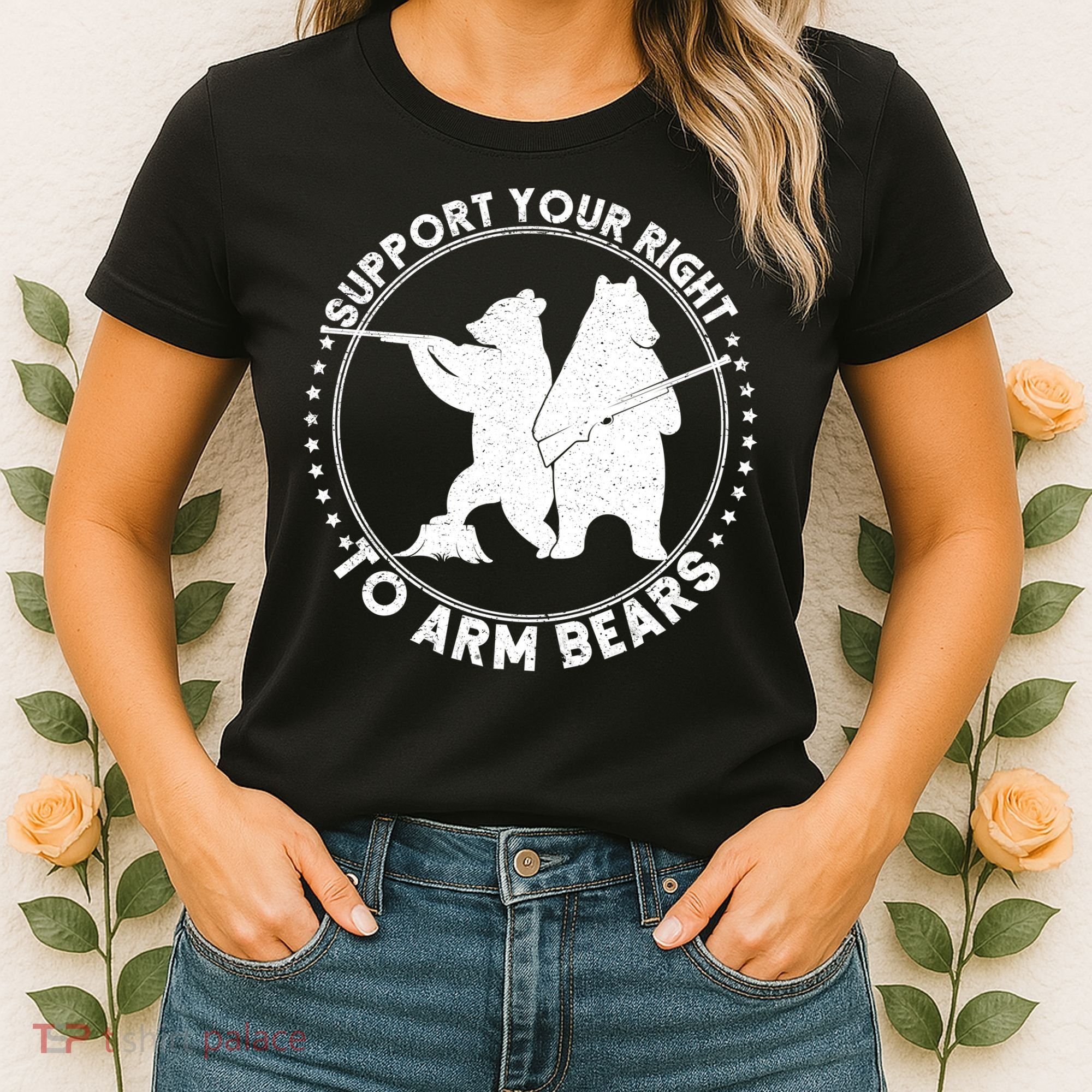 Support Your Right To Arm Bears Women's T-Shirt
