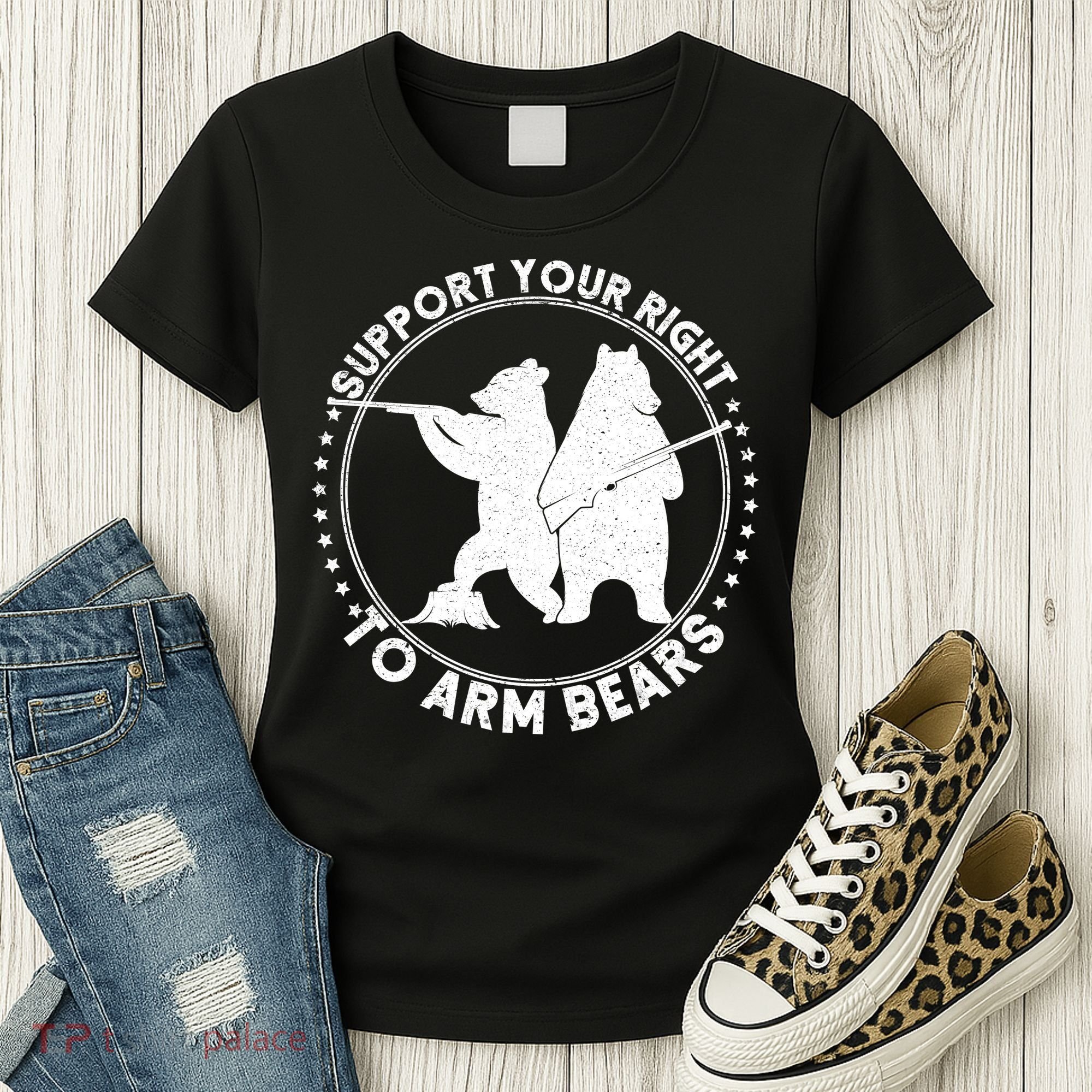 Support Your Right To Arm Bears Women's T-Shirt