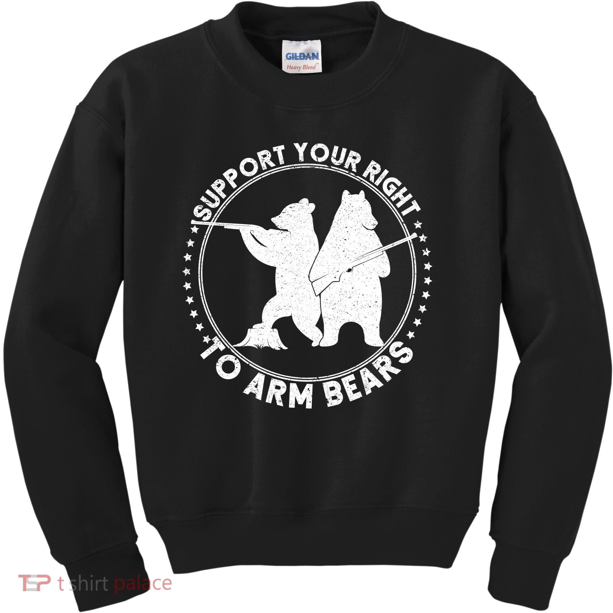 Support Your Right To Arm Bears Kids Sweatshirt