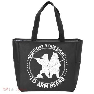 Support Your Right To Arm Bears Tote Bag