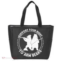 Support Your Right To Arm Bears Tote Bag thumb 0