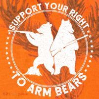 Support Your Right To Arm Bears Kati Licensed 12" Camo Cuffed Beanie thumb 2