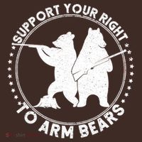 Support Your Right To Arm Bears Beanie thumb 2