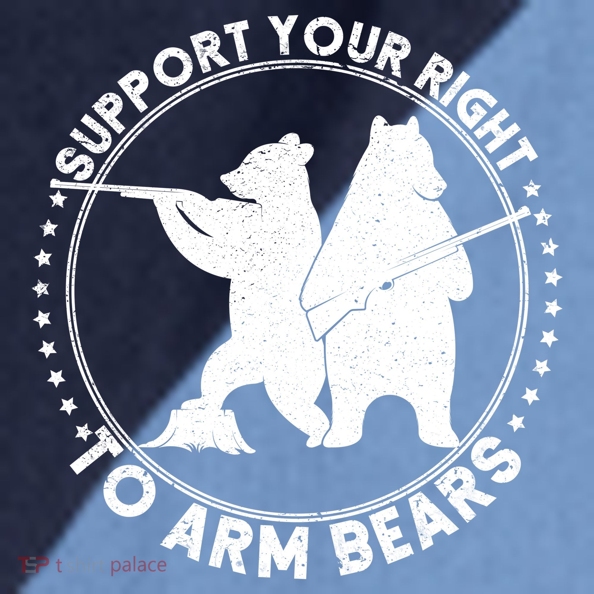 Support Your Right To Arm Bears Raglan Baseball Sleeve Shirt