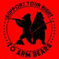 Support Your Right To Arm Bears Santa Hat thumb 1