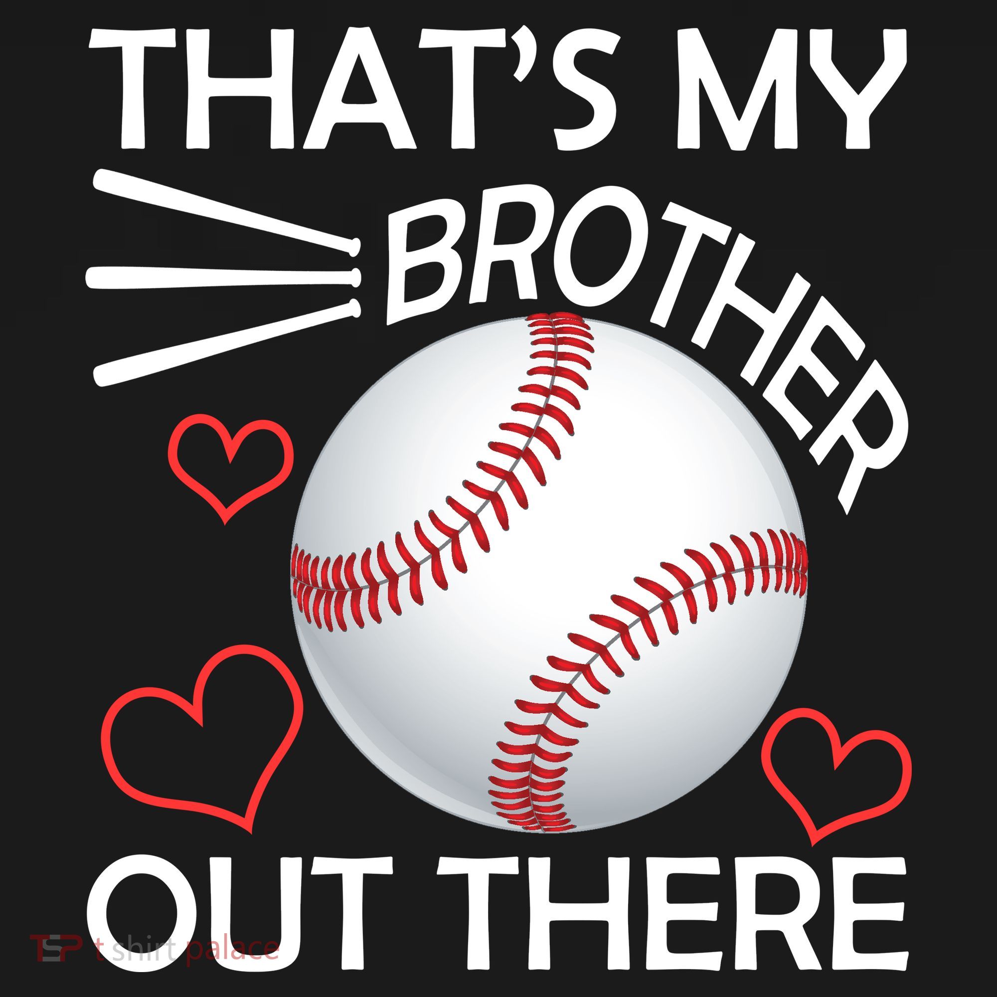 Supportive Baseball Sister That's My Brother Out There USA-Made Doggie Bandana
