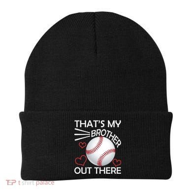 Supportive Baseball Sister That's My Brother Out There Beanie