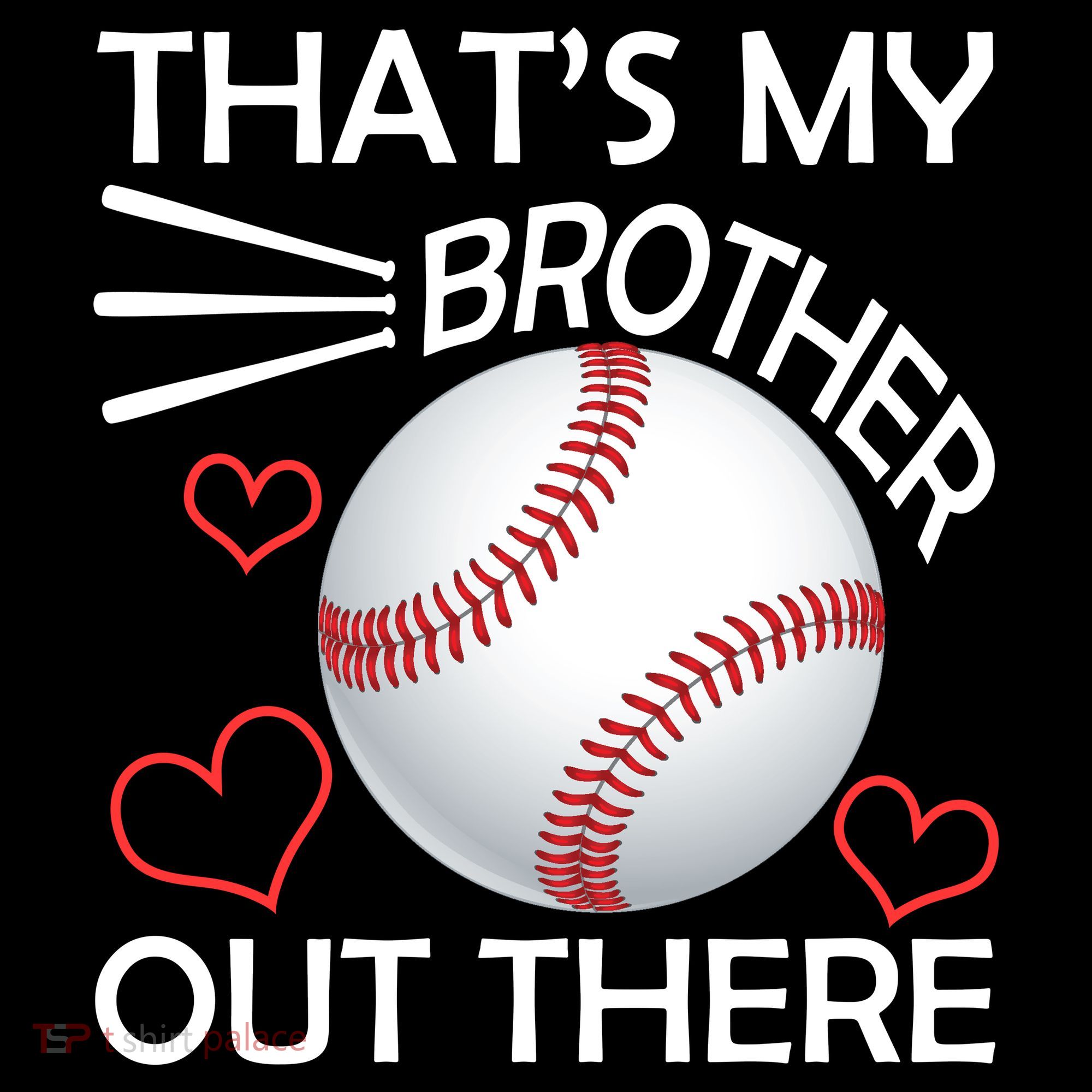 Supportive Baseball Sister That's My Brother Out There Baby Bodysuit