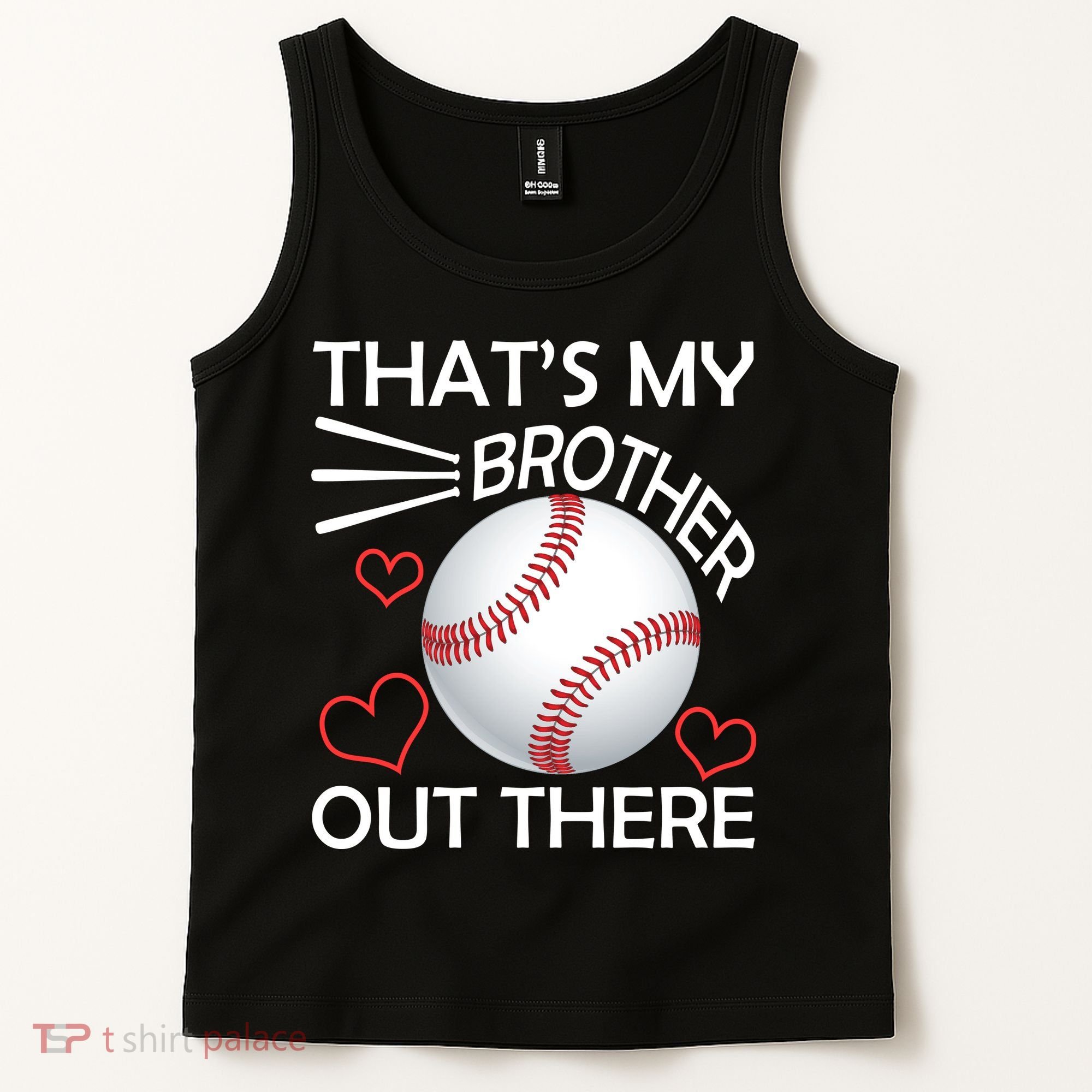Supportive Baseball Sister That's My Brother Out There Tank Top