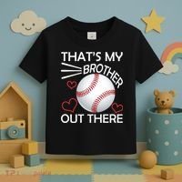 Supportive Baseball Sister That's My Brother Out There Toddler T-Shirt thumb 3